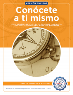 Conócete a ti mismo (Cognitive Awareness)